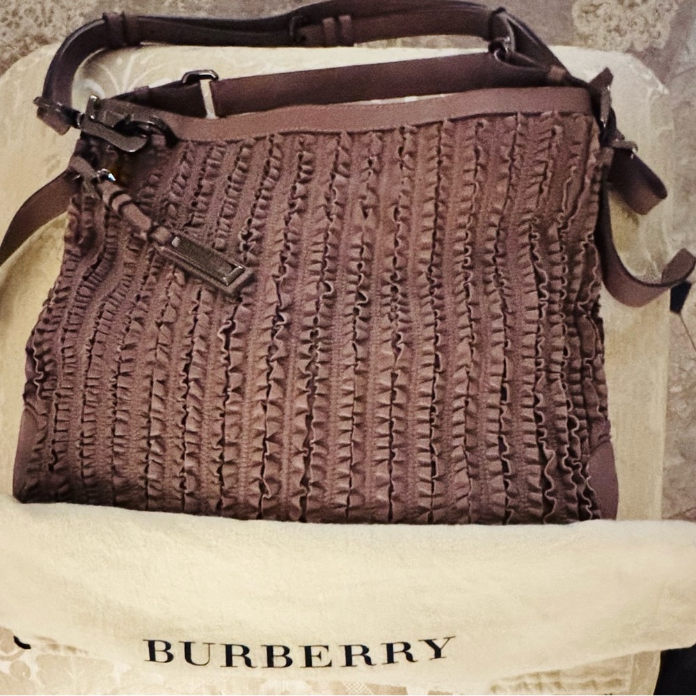 Burberry Dark Pink Taupe Women's Bag